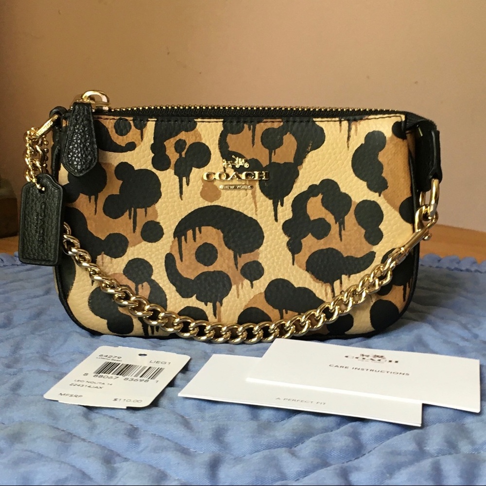❌SOLD❌ Coach Wild Beast/Leopard Print Nolita 14